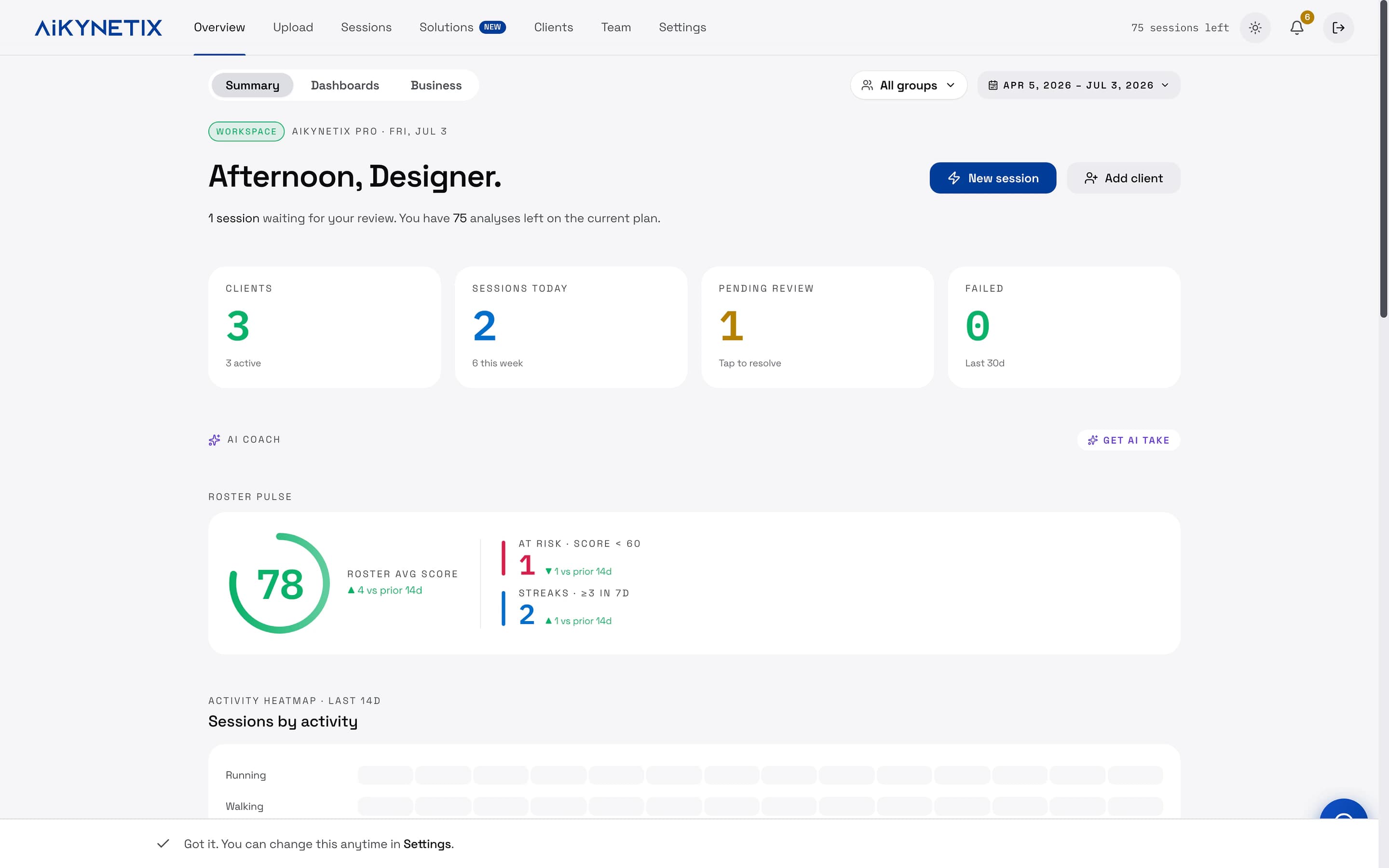 AiKYNETIX — live product demo